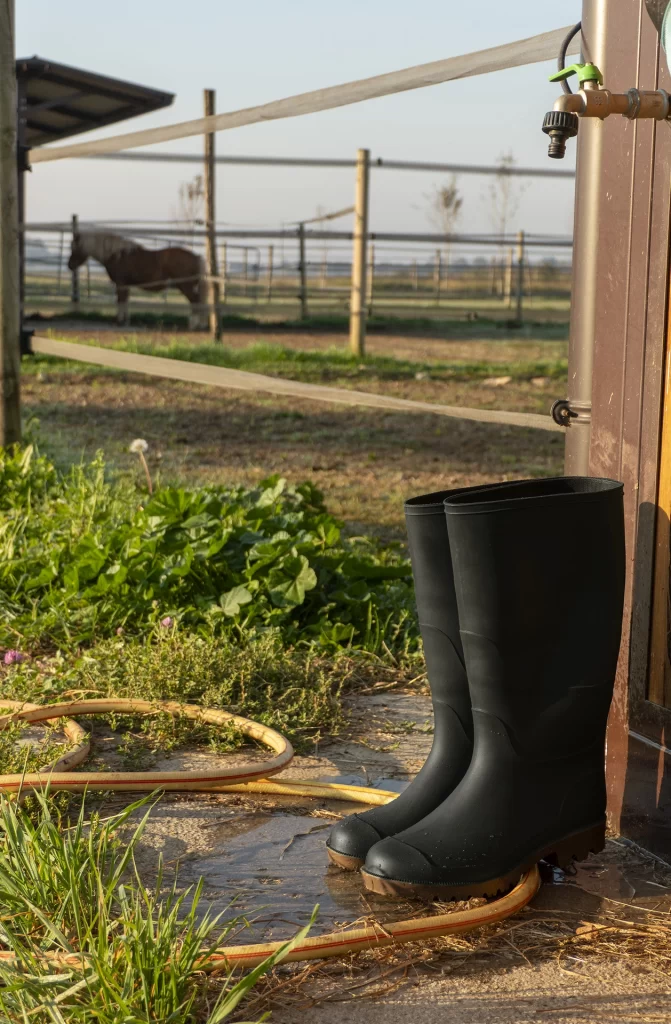 Stivali Perin srl, in un maneggio